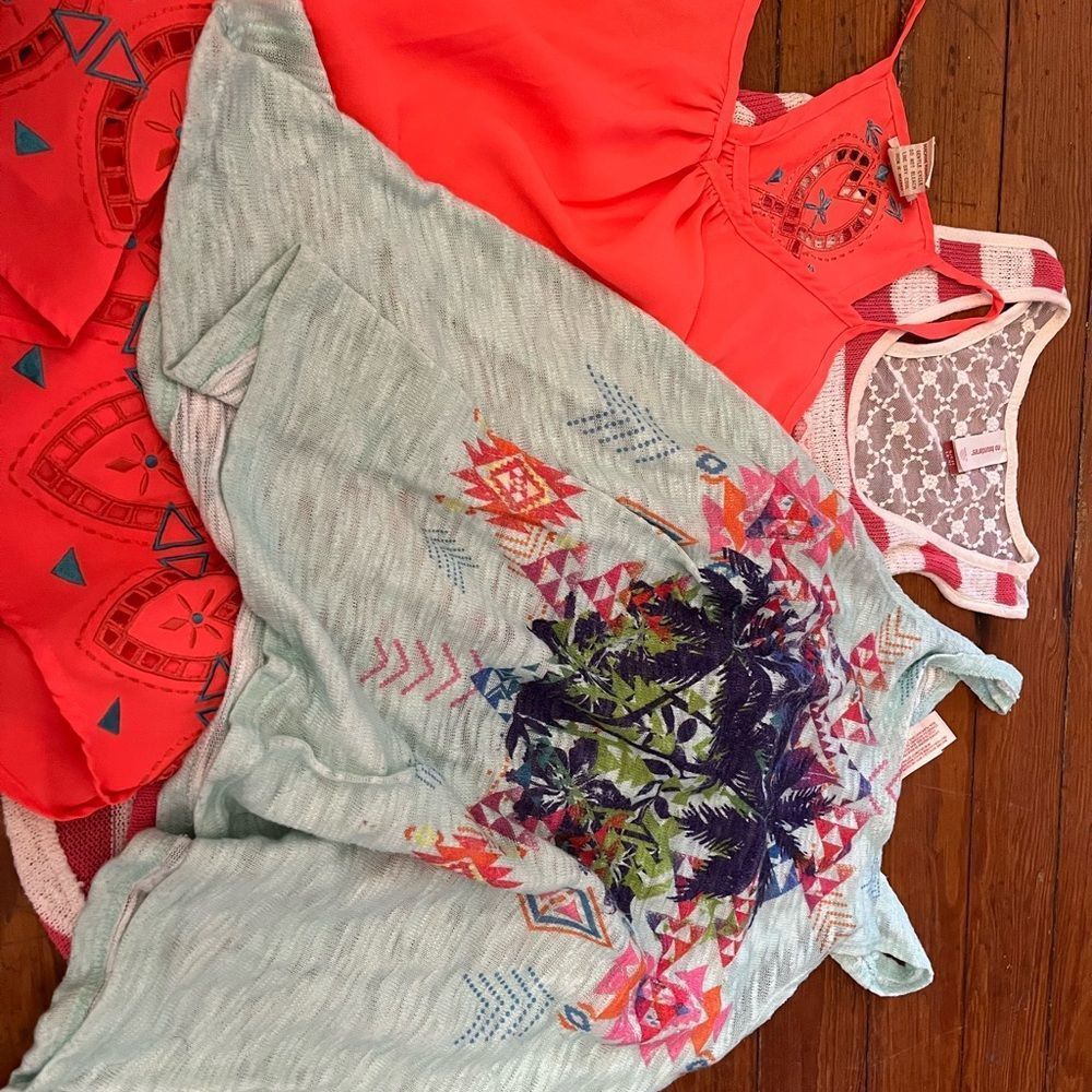 Bundle of sleeveless shirts